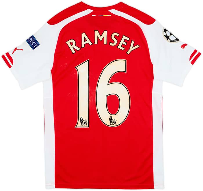 2014-15 Arsenal Home Shirt Ramsey #16 - 4/10 - (XS)