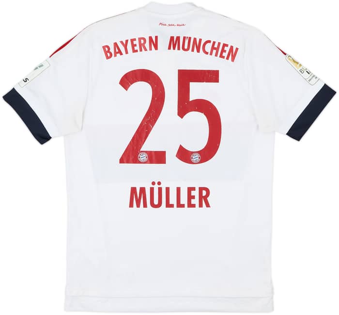 2015-16 Bayern Munich Away Shirt Muller #25 - 5/10 - (M)