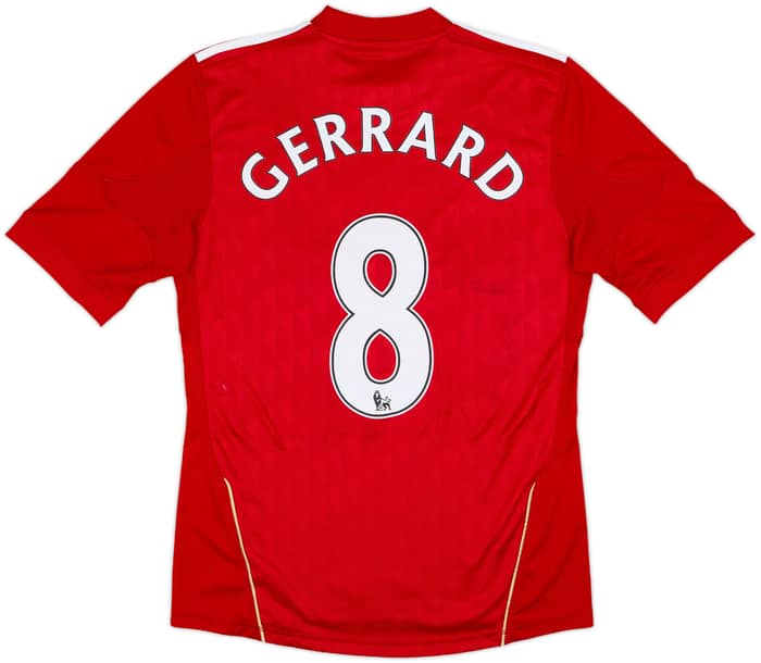 2010-12 Liverpool Home Shirt Gerrard #8 - 7/10 - (S)