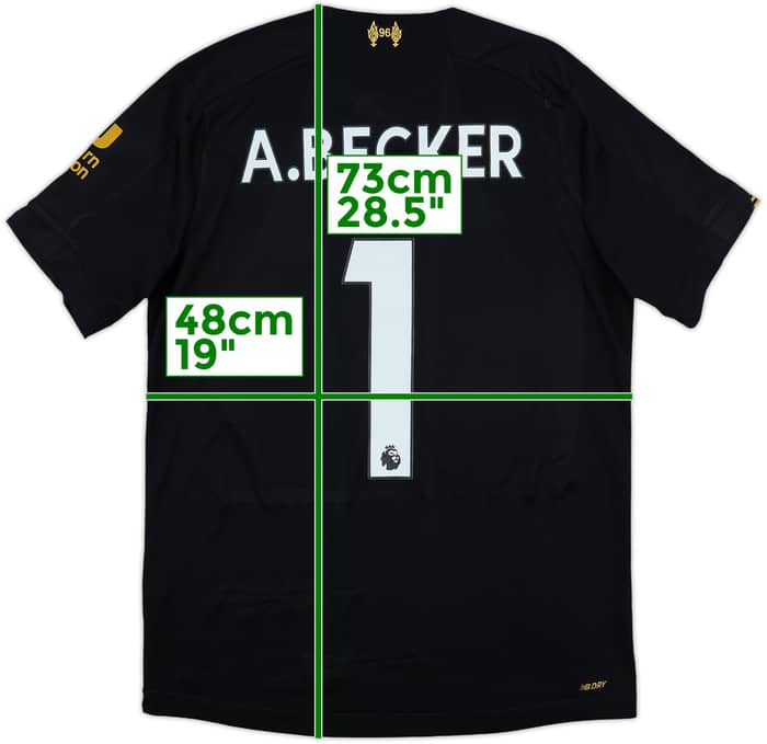 2018-19 Liverpool GK S/S Shirt A.Becker #1 - 8/10 - (S)