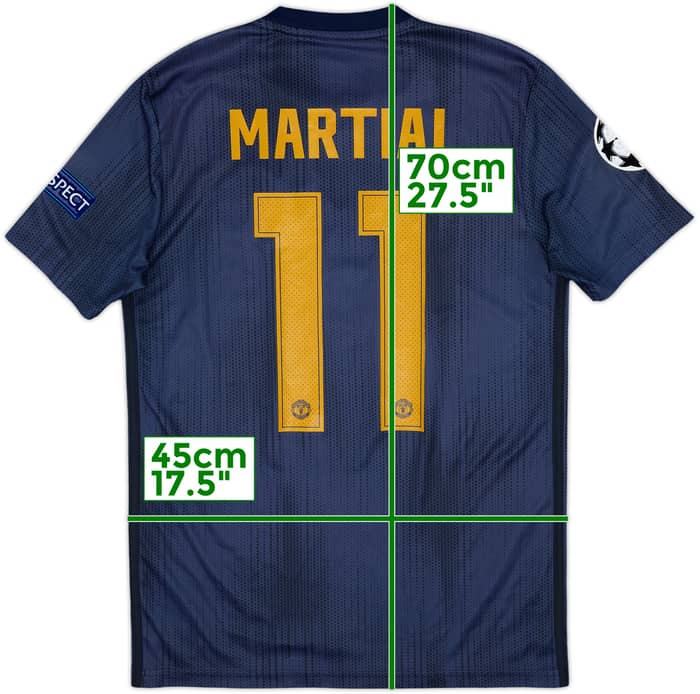 2018-19 Manchester United Third Shirt Martial #11 - 7/10 - (S)