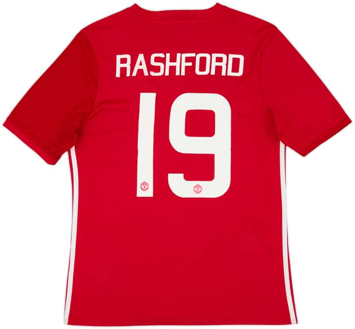 2016-17 Manchester United Home Shirt Rashford #19 - 8/10 - (XL.Boys)