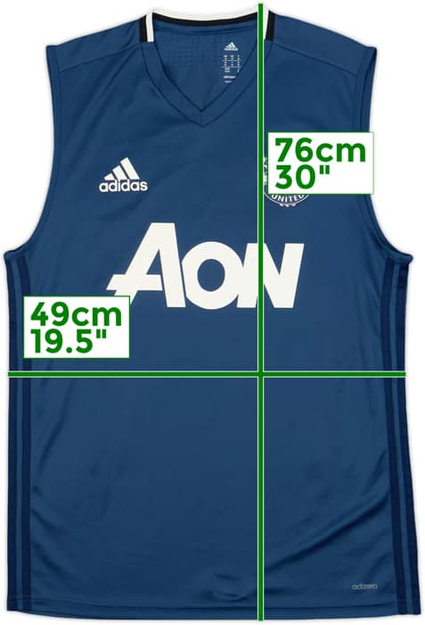 2016-17 Manchester United adizero Training Vest - 10/10 - (M)
