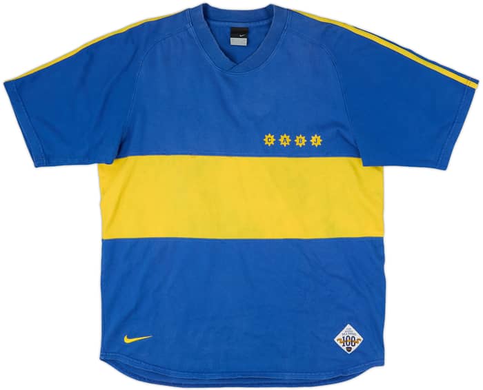 2005-06 Boca Juniors Nike Cotton Tee #10 - 6/10 - (L)