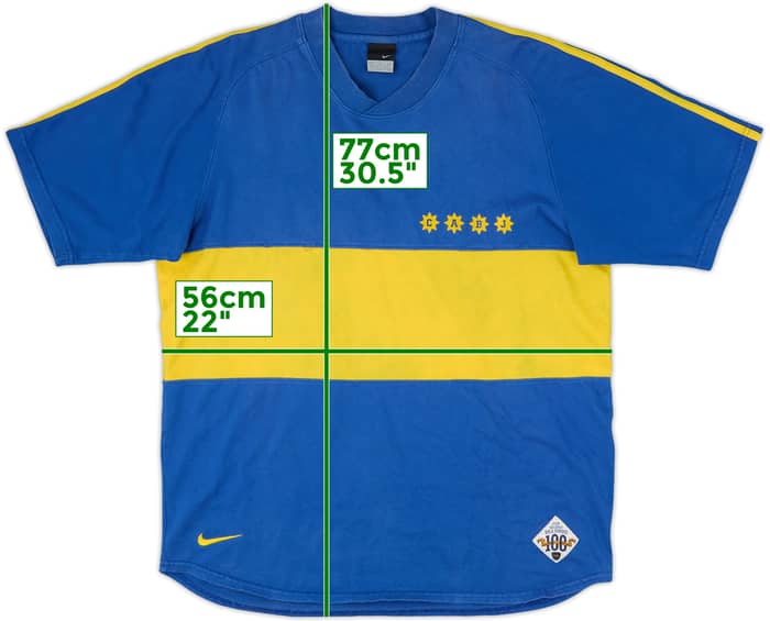 2005-06 Boca Juniors Nike Cotton Tee #10 - 6/10 - (L)