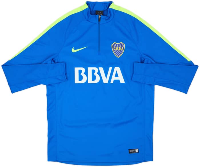 2016-17 Boca Juniors Nike 1/4 Zip Training Top - 8/10 - (M)