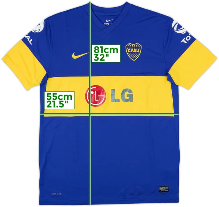 2011-12 Boca Juniors Home Shirt - 9/10 - (L)