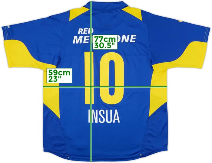 2005 Boca Juniors Home Shirt Insua #10 - 8/10 - (XL)