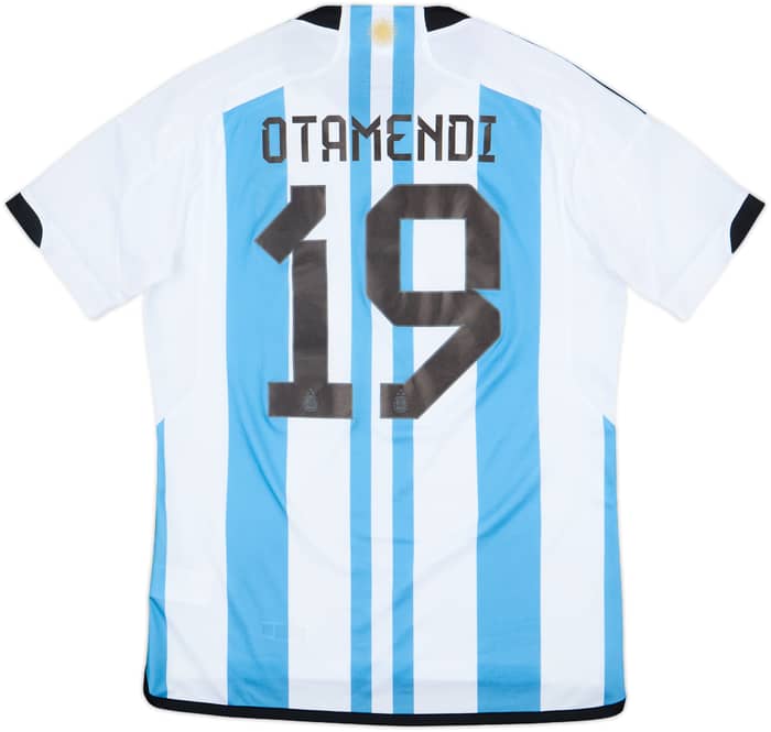 2022-23 Argentina Home Shirt Otamendi #19 - 8/10 - (M)