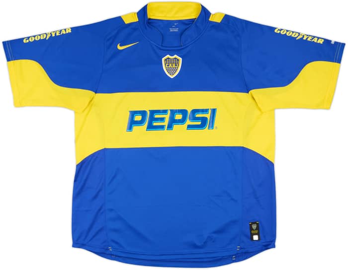 2004-05 Boca Juniors Home Shirt #10 (Tevez) - 7/10 - (XL)