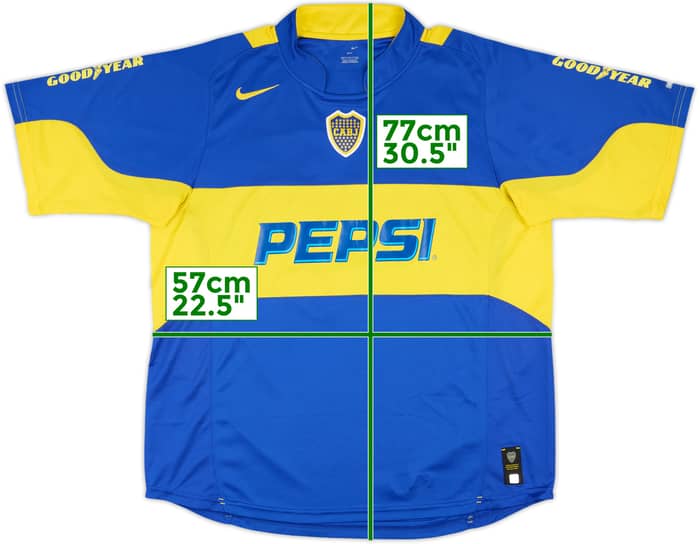 2004-05 Boca Juniors Home Shirt #10 (Tevez) - 7/10 - (XL)