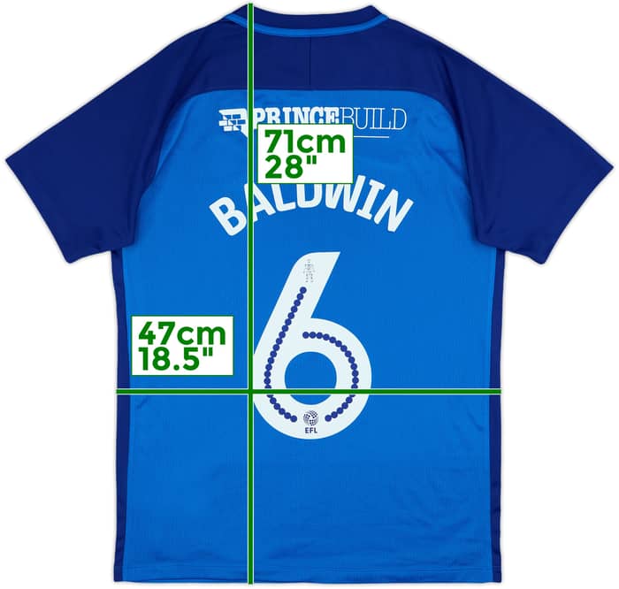 2017-18 Peterborough Home Shirt Baldwin #6 - 6/10 - (M)