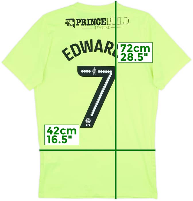 2016-17 Peterborough Away Shirt Edwards #7 - 7/10 - (S)