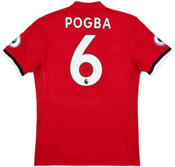 2017-18 Manchester United Home Shirt Pogba #6 - 8/10 - (S)