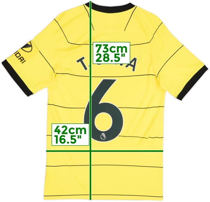 2021-22 Chelsea Away Shirt T.Silva #6 - 6/10 - (XS)