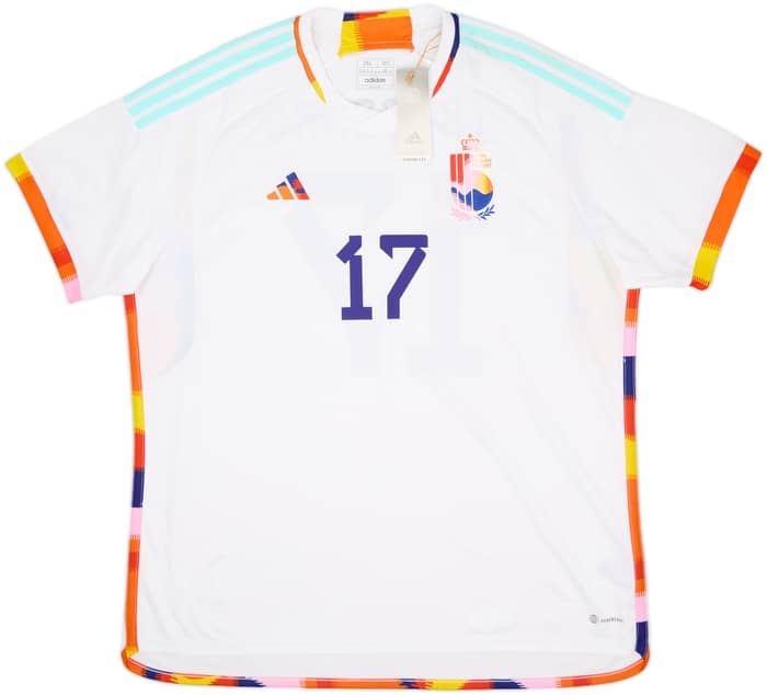 2022-23 Belgium Away Shirt Trossard #17 (XXL)