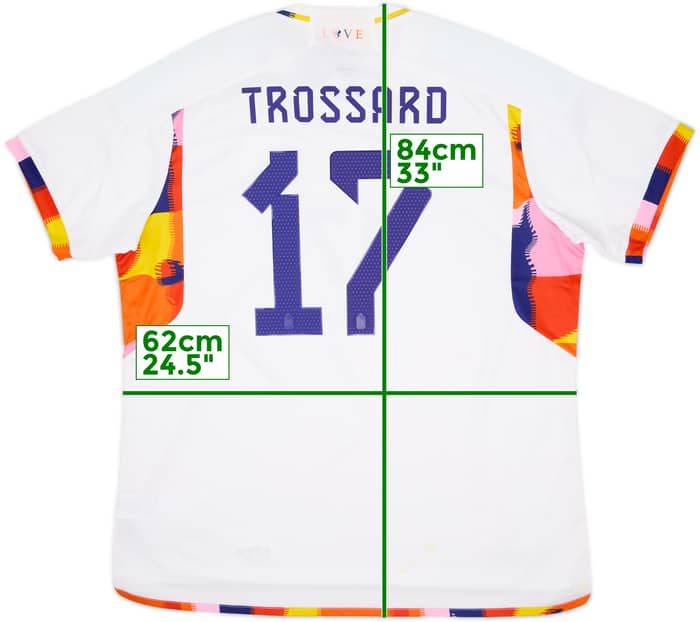 2022-23 Belgium Away Shirt Trossard #17 (XXL)
