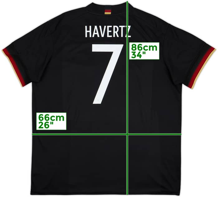 2020-21 Germany Away Shirt Havertz #7 - 9/10 - (XXL)