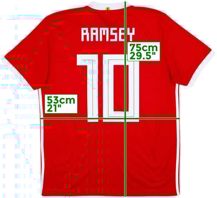 2018-19 Wales Home Shirt Ramsey #10 - 6/10 - (L)