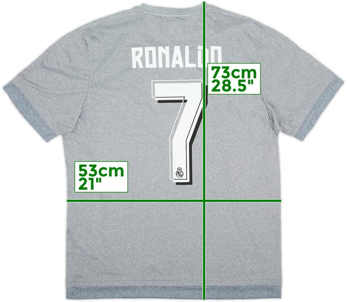 2015-16 Real Madrid Visitante Camiseta Ronaldo #7 (L)