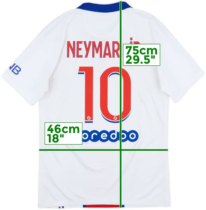 2020-21 Paris Saint-Germain Away Shirt Neymar Jr #10 - 7/10 - (S)