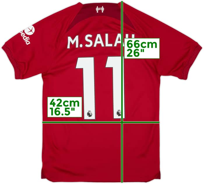2022-23 Liverpool Home Shirt M.Salah #11 - 8/10 - (XS)