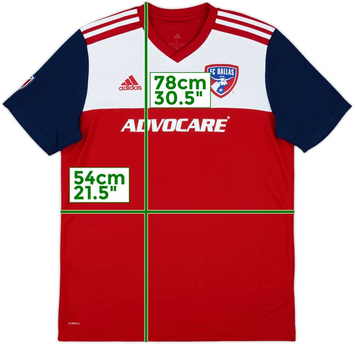 2018-19 FC Dallas Home Shirt - 8/10 - (L)
