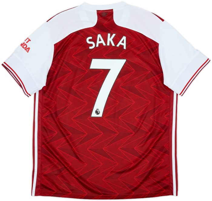 2020-21 Arsenal Home Shirt Saka #7 - 7/10 - (XL)