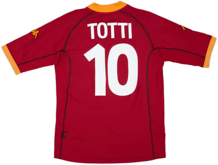 2001-02 Roma Home Shirt Totti #10 - 8/10 - (XXL)
