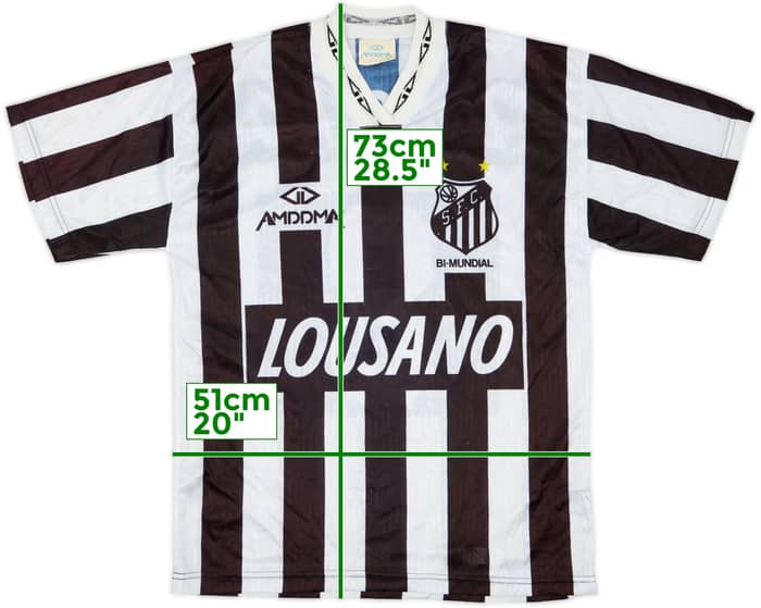 1995 Santos Away Shirt #8 - 7/10 - (S)