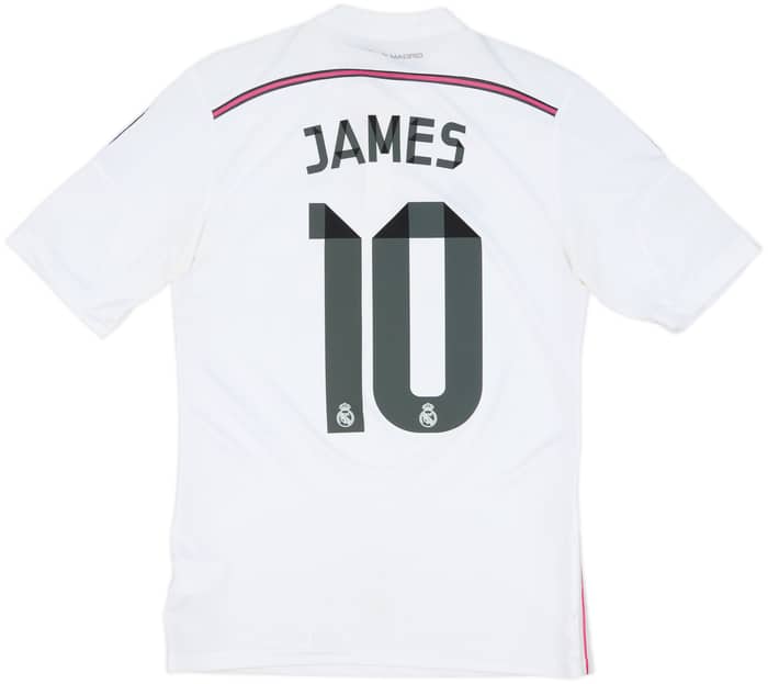 2014-15 Real Madrid Home Shirt James #10 - 7/10 - (S)