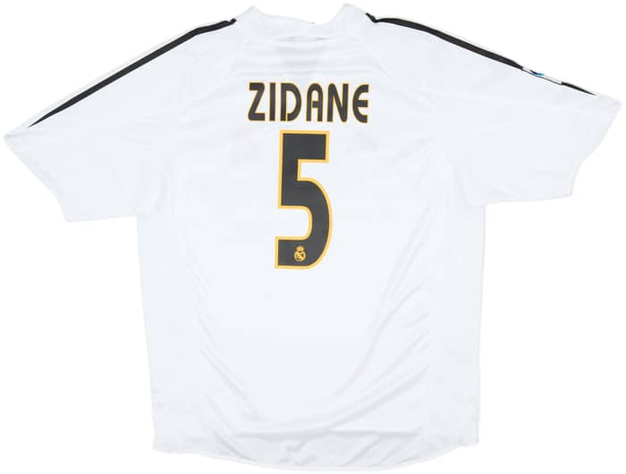 2004-05 Real Madrid Home Shirt Zidane #5 - 8/10 - (L)