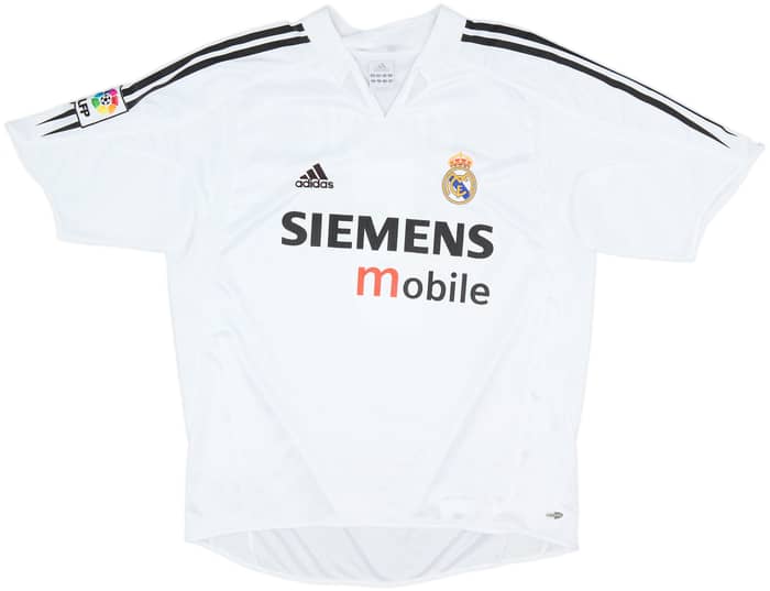2004-05 Real Madrid Home Shirt Zidane #5 - 8/10 - (L)