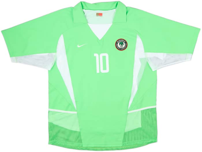 2002-04 Nigeria Player Issue Home Shirt Okocha #10 - 10/10 - (L)