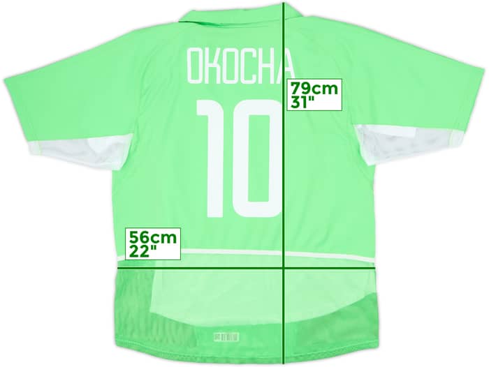 2002-04 Nigeria Player Issue Home Shirt Okocha #10 - 10/10 - (L)