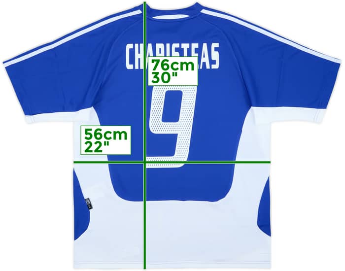 2004-06 Greece Home Shirt Charisteas #9 (M)