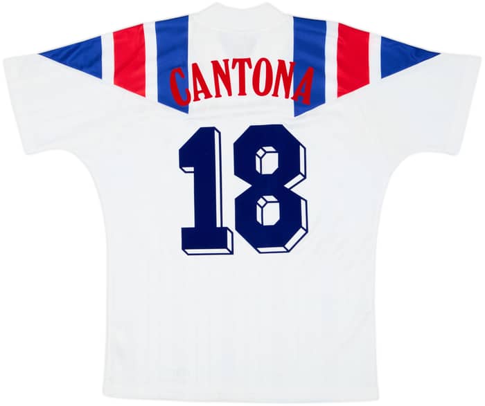1992-94 France Away Shirt Cantona #18 - 8/10 - (L)