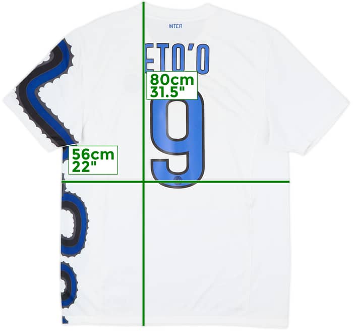 2010-11 Inter Milan Away Shirt Eto'o #9 - 7/10 - (L)