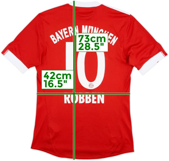 2009-10 Bayern Munich Home Shirt Robben #10 - 6/10 - (S)
