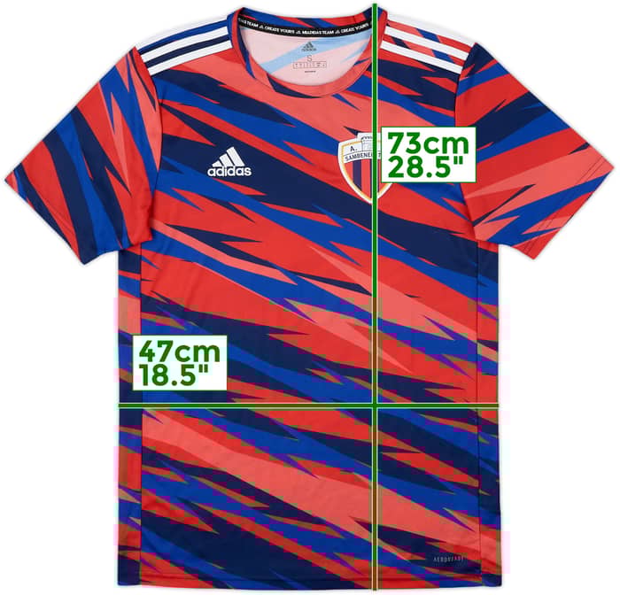 2021-22 Sambenedettese adidas Training Shirt - 8/10 - (S)