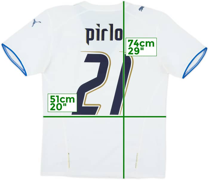 2006 Italy Away Shirt Pirlo #21 - 5/10 - (M)