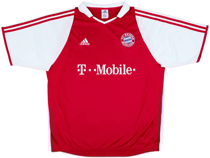 2003-04 Bayern Munich Signed Home Shirt - 7/10 - (L)