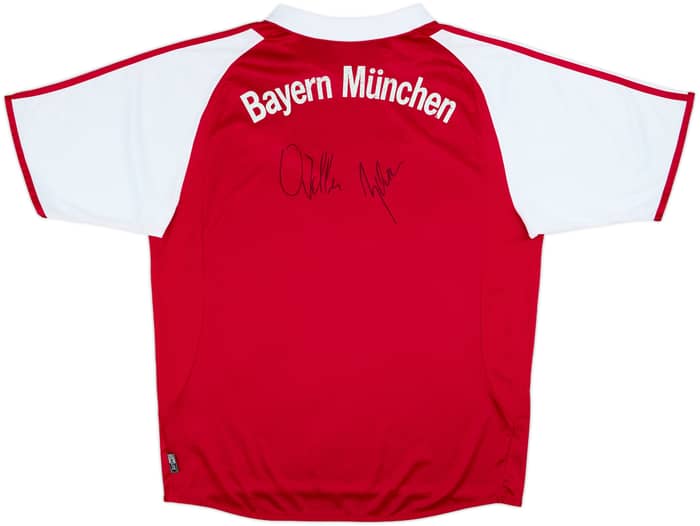 2003-04 Bayern Munich Signed Home Shirt - 7/10 - (L)