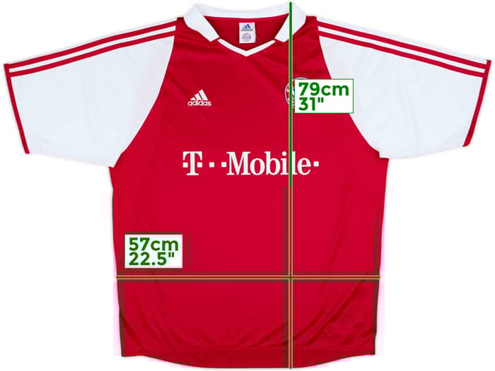 2003-04 Bayern Munich Signed Home Shirt - 7/10 - (L)