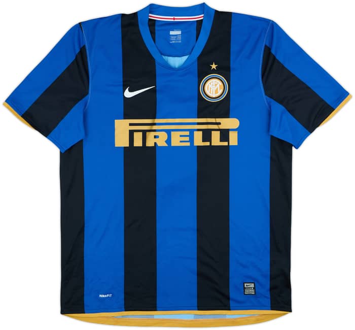 2008-09 Inter Milan Home Shirt Ibrahimovic #8 - 6/10 - (L)