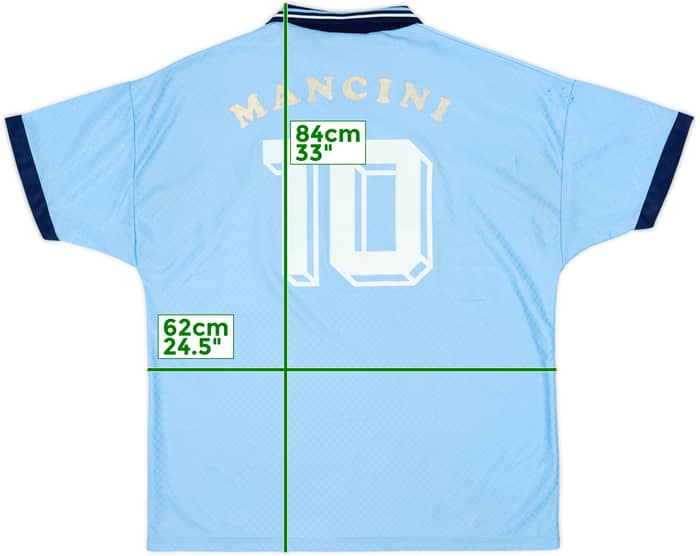 1996-97 Lazio Home Shirt Mancini #10 - 7/10 - (XL)