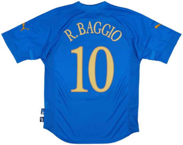 2004-06 Italy Home Shirt R. Baggio #10 - 5/10 - (M)