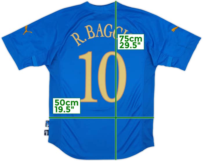 2004-06 Italy Home Shirt R. Baggio #10 - 5/10 - (M)