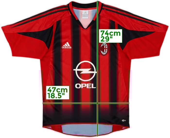 2004-05 AC Milan Home Shirt - 5/10 - (S)