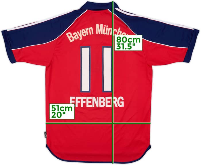 1999-01 Bayern Munich Home Shirt Effenberg #11 - 5/10 - (L)
